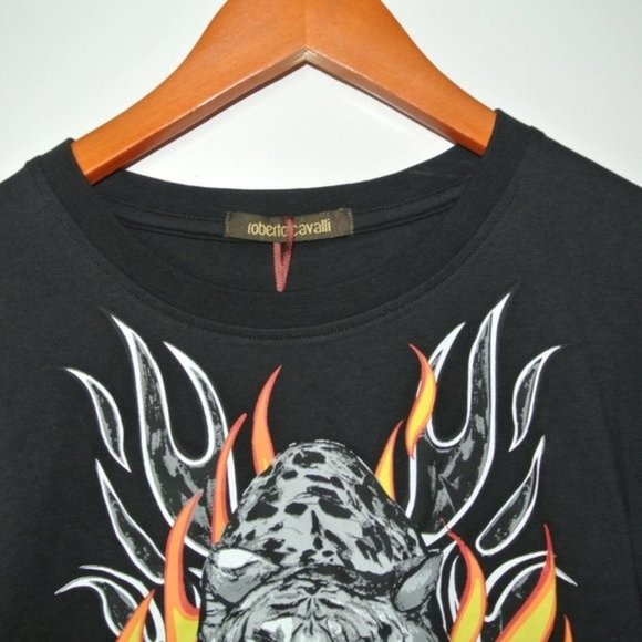 Roberto Cavalli Men's Graphic Tiger T Shirt XL NWT - Picture 5 of 10